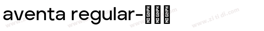 aventa regular字体转换